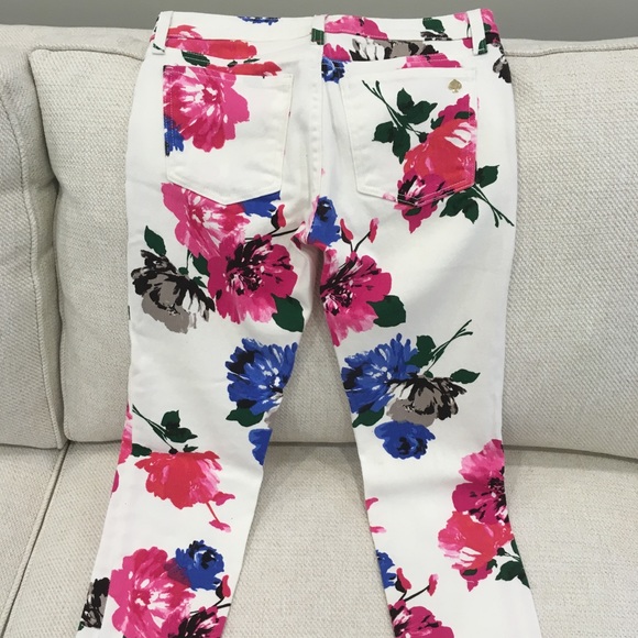 COPY - Kate Spade Floral Cropped Women's Jeans Size 27 - Picture 2 of 4